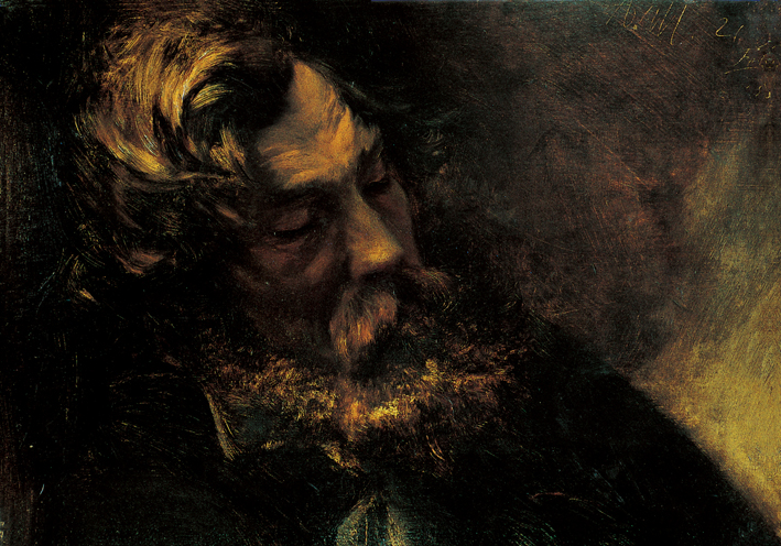  Adolpyh Von Menzel —— 睡着的男人